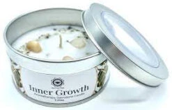 Bougie Green Tree 'Croissance Intérieure' Pierre De Lune + Menthe 70g