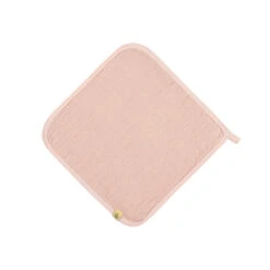 Lot De 3 Débarbouillettes En Gaze De Coton Rose Clair - Lassig