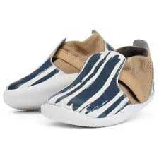 Chaussons Xplorer - Paint White Navy - Step Up - Bobux