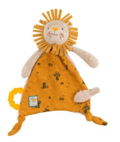 Doudou Attache-tétine Lion Sous Mon Baobab Moulin Roty