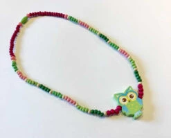Collier En Bois - Chouette Vert - Small Foot