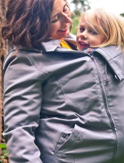 Manteau De Portage / Grossesse - 4 En 1 - Grey - Wearmebaby