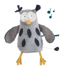 Peluche Musicale Monsieur Hibou - Les Moustaches - Moulin Roty