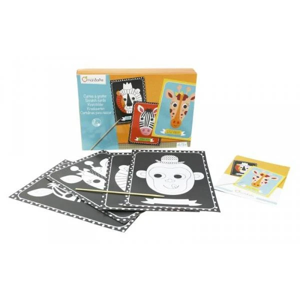 Cartes à Gratter Animaux Avenue Mandarine 4 Cartes à Gratter Animaux Avenue Mandarine - Image 2