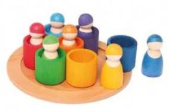 Set 7 Bonhommes Dans Leur Bol Arc-en-ciel - Grimm's 7 Set 7 Bonhommes Dans Leur Bol Arc-en-ciel - Grimm's -BéBé Maison Magasin 47716a61d3825afaa30db988e259