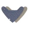 Lot De 2 Bavoirs Bandana Interlock Bleu Gris Lassig -BéBé Maison Magasin 47afbae61b9f64bb8f0020d05bc7
