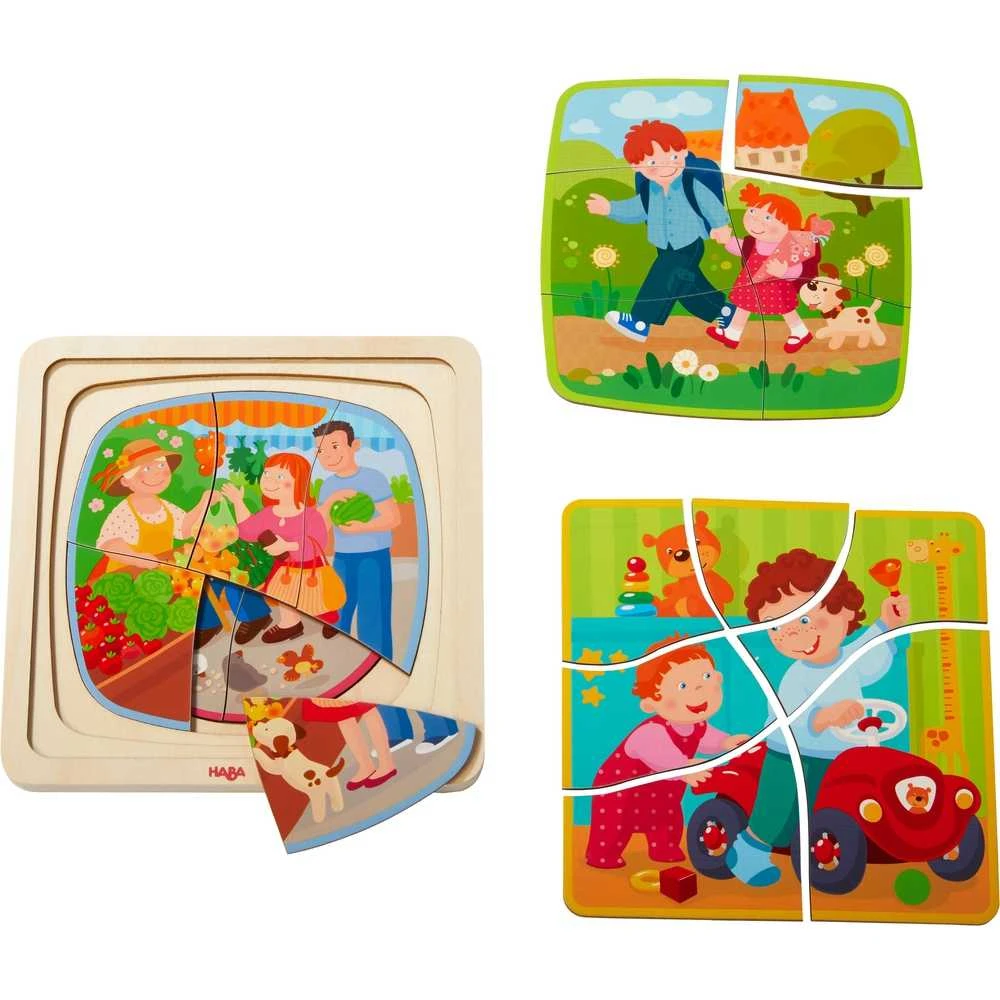 Puzzle En Bois La Vie - Haba 4 Puzzle En Bois La Vie - Haba - Image 2
