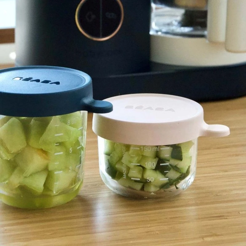 Pot En Verre 250 Ml Rose Foncé Beaba 4 Pot En Verre 250 Ml Rose Foncé Beaba - Image 2