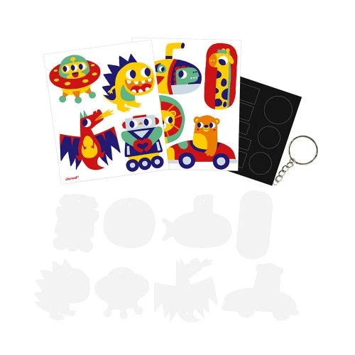 Plastique Fou Magnets Et Porte-clés Janod 4 Plastique Fou Magnets Et Porte-clés Janod - Image 2