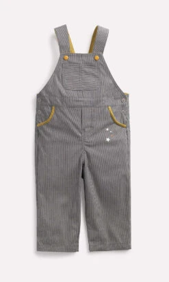 Salopette Rayée Gris Ambre Theo - Il était Une Fois - Moulin Roty