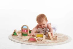 Blocs De Construction En Bois Rainbow - 24 Pièces - TicKit -BéBé Maison Magasin 7b4ba06461a7e9a6c81b58e4b915