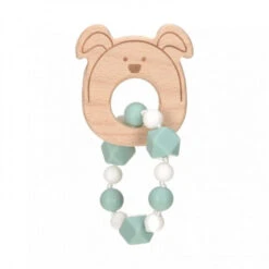 Hochet En Bois Chien Lassig