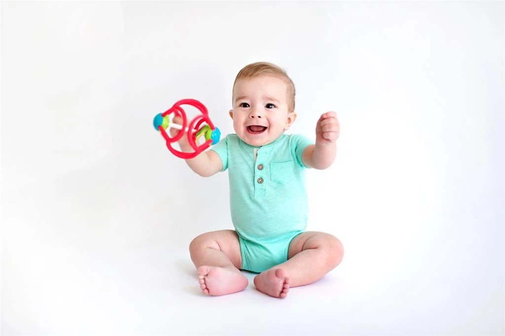 Balle Hochet Souple Dentition Ogobolli 4 Balle Hochet Souple Dentition Ogobolli - Image 2