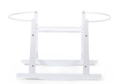 Support à Bascule En Bois Blanc Pour Couffin Childhome