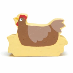 Poule Figurine Bois Tender Leaf Toys