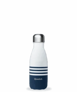 Bouteille Isotherme 260ml Marinière Bleu Qwetch