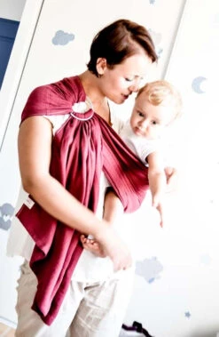 Porte-bébé RING SLING MARU GRENAT