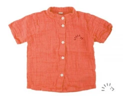Chemise Corail En Gaze De Coton BIO Iobio