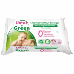 Lingettes Hypoallergéniques à La Fleur D'oranger Love And Green