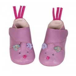 Chaussons En Cuir - Souris - Les Jolis Pas Beaux - Moulin Roty